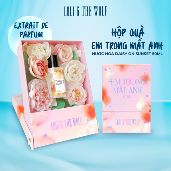  Bộ quà tặng nước hoa Loli & The Wolf - Nước hoa nữ lưu hương lâu hương thơm trong trẻo thơ ngây chai 50ml 