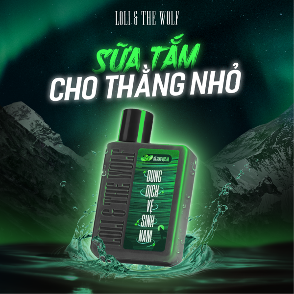  Dung dịch vệ sinh nam thành phần tự nhiên, làm sạch, khử mùi hôi, giảm viêm ngứa vùng kín - LOLI & THE WOLF Dạng Gel và Bọt 